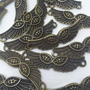 PARACORD AKSESUAR MELEK GÖZ KANAT BRONZ RENK - Görsel 2