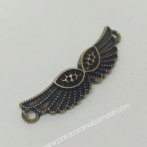 PARACORD AKSESUAR MELEK GÖZ KANAT BRONZ RENK - Görsel 4