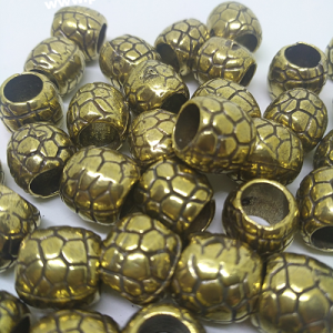 PARACORD AKSESUAR YILAN SIRTI BONCUK BRONZ RENK - Görsel 1