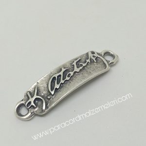 PARACORD AKSESUAR ATATÜRK İMZA GÜMÜŞ RENK - Görsel 5