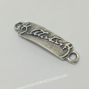 PARACORD AKSESUAR ATATÜRK İMZA GÜMÜŞ RENK - Görsel 3