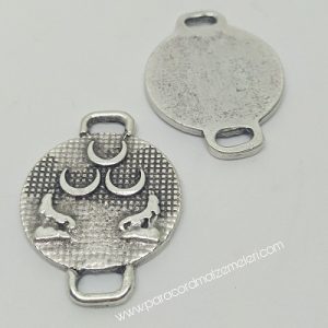 PARACORD BİLEKLİK AKSESUAR ÇİFT KURT 3 HİLAL GÜMÜŞ RENK - Görsel 2