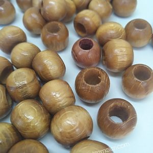 PARACORD BİLEKLİK AKSESUAR AHŞAP BONCUK SADE RENK - Görsel 2