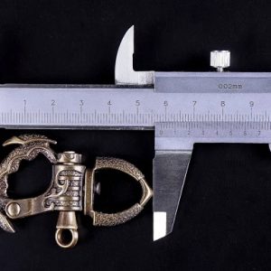 PARACORD BİLEKLİK AKSESUAR ANTİK KELEPÇE KLİPS NİKEL SİYAH RENK - Görsel 4