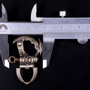 PARACORD BİLEKLİK AKSESUAR ANTİK KELEPÇE KLİPS NİKEL SİYAH RENK - Görsel 2