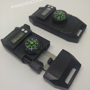 PARACORD BİLEKLİK AKSESUAR ATEŞ BAŞLATICI, SAAT, PUSULA, DÜDÜK ve BIÇAK ÖZELLİKLİ KLİPS - Görsel 4