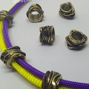 PARACORD BİLEKLİK AKSESUAR BONCUK DIŞ BUDAK BRONZ RENK - Görsel 2