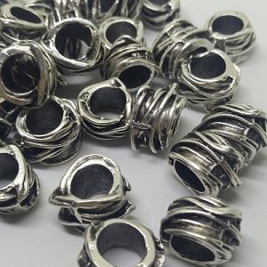 PARACORD BİLEKLİK AKSESUAR BONCUK DIŞ BUDAK GÜMÜŞ RENK - Görsel 3