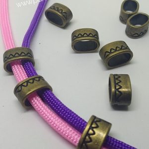 Paracord Aksesuar Boncuk Sıra Dağlar Model Bronz Renk  - Görsel 2