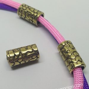 PARACORD BİLEKLİK AKSESUAR BONCUK TAŞ DUVAR BRONZ RENK - Görsel 2