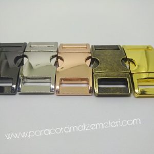 PARACORD BİLEKLİK AKSESUAR BÜYÜK BOY TOKA KLİPS GÜMÜŞ RENK - Görsel 10