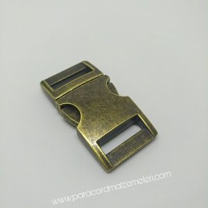 PARACORD BİLEKLİK AKSESUAR BÜYÜK BOY TOKA KLİPS ANTİK BRONZ RENK - Görsel 4