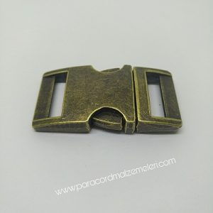 PARACORD BİLEKLİK AKSESUAR BÜYÜK BOY TOKA KLİPS ANTİK BRONZ RENK - Görsel 3