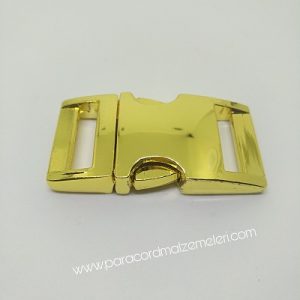 PARACORD BİLEKLİK AKSESUAR BÜYÜK BOY TOKA KLİPS GOLD RENK - Görsel 2