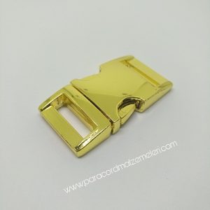 PARACORD BİLEKLİK AKSESUAR BÜYÜK BOY TOKA KLİPS GOLD RENK - Görsel 4