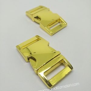 PARACORD BİLEKLİK AKSESUAR BÜYÜK BOY TOKA KLİPS GOLD RENK - Görsel 5
