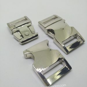 PARACORD BİLEKLİK AKSESUAR BÜYÜK BOY TOKA KLİPS GÜMÜŞ RENK - Görsel 2