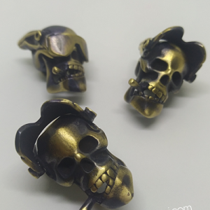 PARACORD AKSESUAR CRAZY SKULL BRONZ RENK - Görsel 6