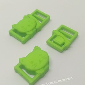 PARACORD İP BİLEKLİK KEDİ TOKA KLİPS FISTIK YEŞİL RENK - Görsel 6