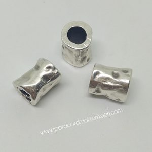 PARACORD BİLEKLİK AKSESUAR KEMİK MODEL BONCUK GÜMÜŞ RENK - Görsel 2