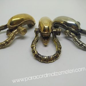 PARACORD BİLEKLİK AKSESUAR KLİPS ALİEN BRONZ RENK - Görsel 8