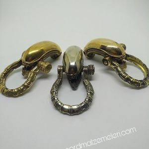 PARACORD BİLEKLİK AKSESUAR KLİPS ALİEN BRONZ RENK - Görsel 6