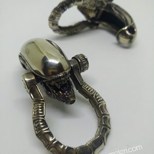 PARACORD BİLEKLİK AKSESUAR KLİPS ALİEN GÜMÜŞ RENK - Görsel 6