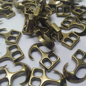 PARACORD BİLEKLİK AKSESUAR ÇAPA KLİPS MİNİ BOY BRONZ RENK - Görsel 4