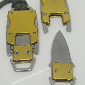 PARACORD BİLEKLİK AKSESUAR TRANSFORMERS BIÇAK KLİPS ARMASIZ MODEL GOLD RENK - Görsel 1
