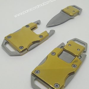 PARACORD BİLEKLİK AKSESUAR TRANSFORMERS BIÇAK KLİPS ARMASIZ MODEL GOLD RENK - Görsel 2