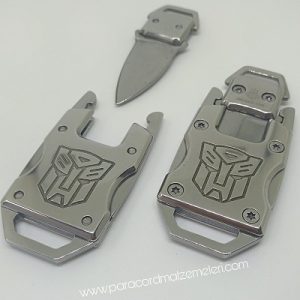 PARACORD BİLEKLİK AKSESUAR TRANSFORMERS BIÇAK KLİPS GÜMÜŞ RENK - Görsel 1