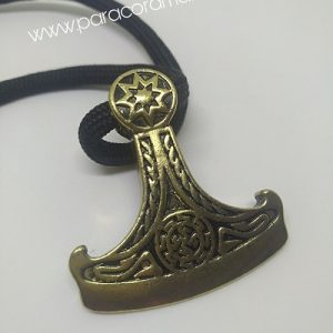 PARACORD BİLEKLİK AKSESUAR VİKİNG KLİPS GİYOTİN BRONZ RENK - Görsel 5