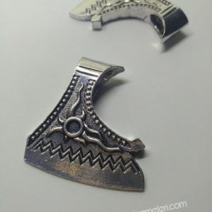 PARACORD BİLEKLİK AKSESUAR VİKİNG KLİPS NACAK GÜMÜŞ RENK - Görsel 2