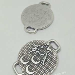 PARACORD BİLEKLİK AKSESUAR 3 HİLAL KURT BAŞI GÜMÜŞ RENK - Görsel 3