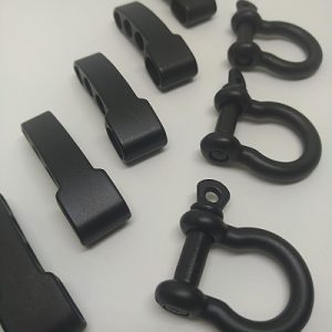 PARACORD BİLEKLİK AKSESUAR AYARLANABİLİR O MODEL MAT SİYAH RENK KLİPS - Görsel 4