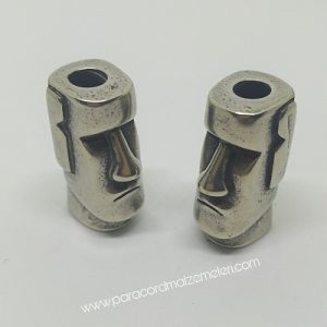 PARACORD AKSESUAR TAŞ ADAM GÜMÜŞ RENK - Görsel 1