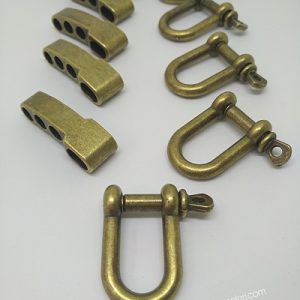 Paracord Bileklik Ayarlanabilir U Model Klips Bronz Renk - Görsel 6