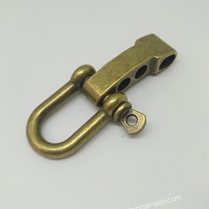 Paracord Bileklik Ayarlanabilir U Model Klips Bronz Renk - Görsel 4