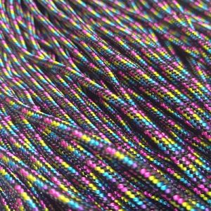 Paracord İp , Paracord Bileklik İpi Gökkuşağı Renk 2 mm - Görsel 4