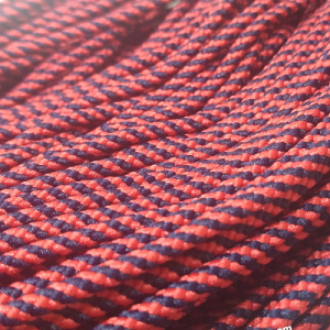 Paracord İp , Paracord Bileklik İpi Kırmızı Siyah Burgu Desen 2 mm - Görsel 2