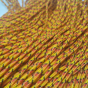 Paracord İp , Paracord Bileklik İpi Taraftar Renk Sarı Kırmızı Siyah Renk 2 mm - Görsel 1