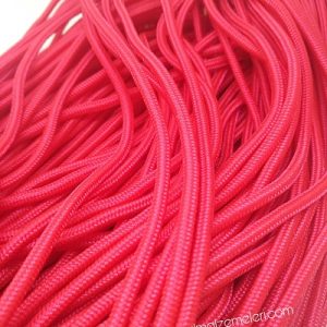 PARACORD İP, PARACORD BİLEKLİK AKSESUAR İPİ KIRMIZI RENK 3 mm - Görsel 1