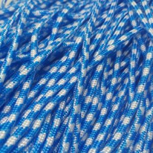 PARACORD İP, PARACORD BİLEKLİK AKSESUAR İPİ MAVİ BEYAZ RENK 3 mm - Görsel 3