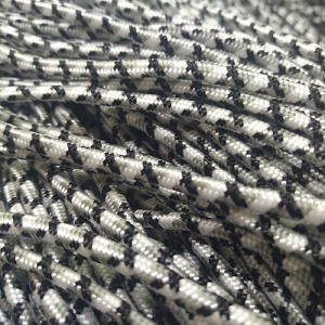 PARACORD İP, PARACORD BİLEKLİK AKSESUAR İPİ SİYAH GRİ BEYAZ RENK 3 mm - Görsel 3