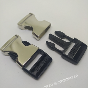 PARACORD BİLEKLİK PLASTİK METAL TOKA KLİPS LARGE BOY - Görsel 1