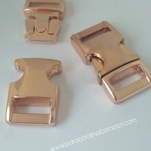 PARACORD BİLEKLİK TOKA KLİPS BAKIR RENK - Görsel 2