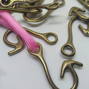 PARACORD BİLEKLİK AKSESUAR KLİPS GENİŞ AĞIZ İĞNE MODEL BRONZ RENK - Görsel 4