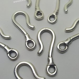 PARACORD BİLEKLİK METAL KLİPS İĞNE MODEL GÜMÜŞ RENK - Görsel 1