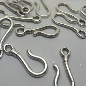 PARACORD BİLEKLİK METAL KLİPS İĞNE MODEL GÜMÜŞ RENK - Görsel 3