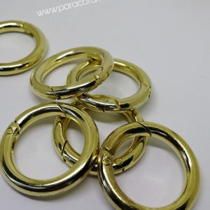 Paracord Anahtarlık ve Pet Tasma Halka Gold Renk - Görsel 2